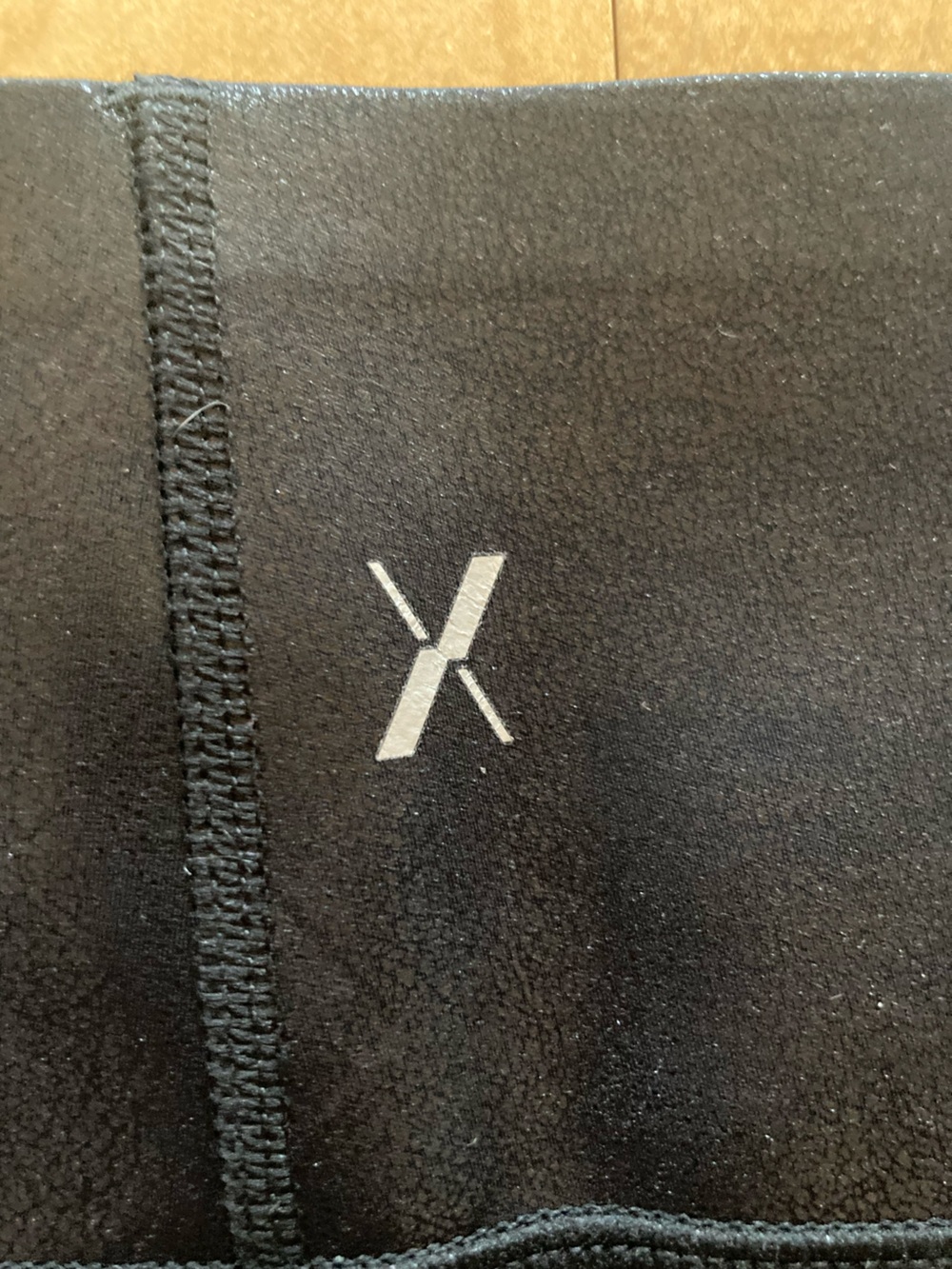 Knix x Birds Papaya Black Faux Leather High Waist Leggings - Size Medium - Picture 6 of 10